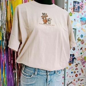 Cream vintage embroidered 90s amherstburg Ontario Hanna Barbera Yogi Bear